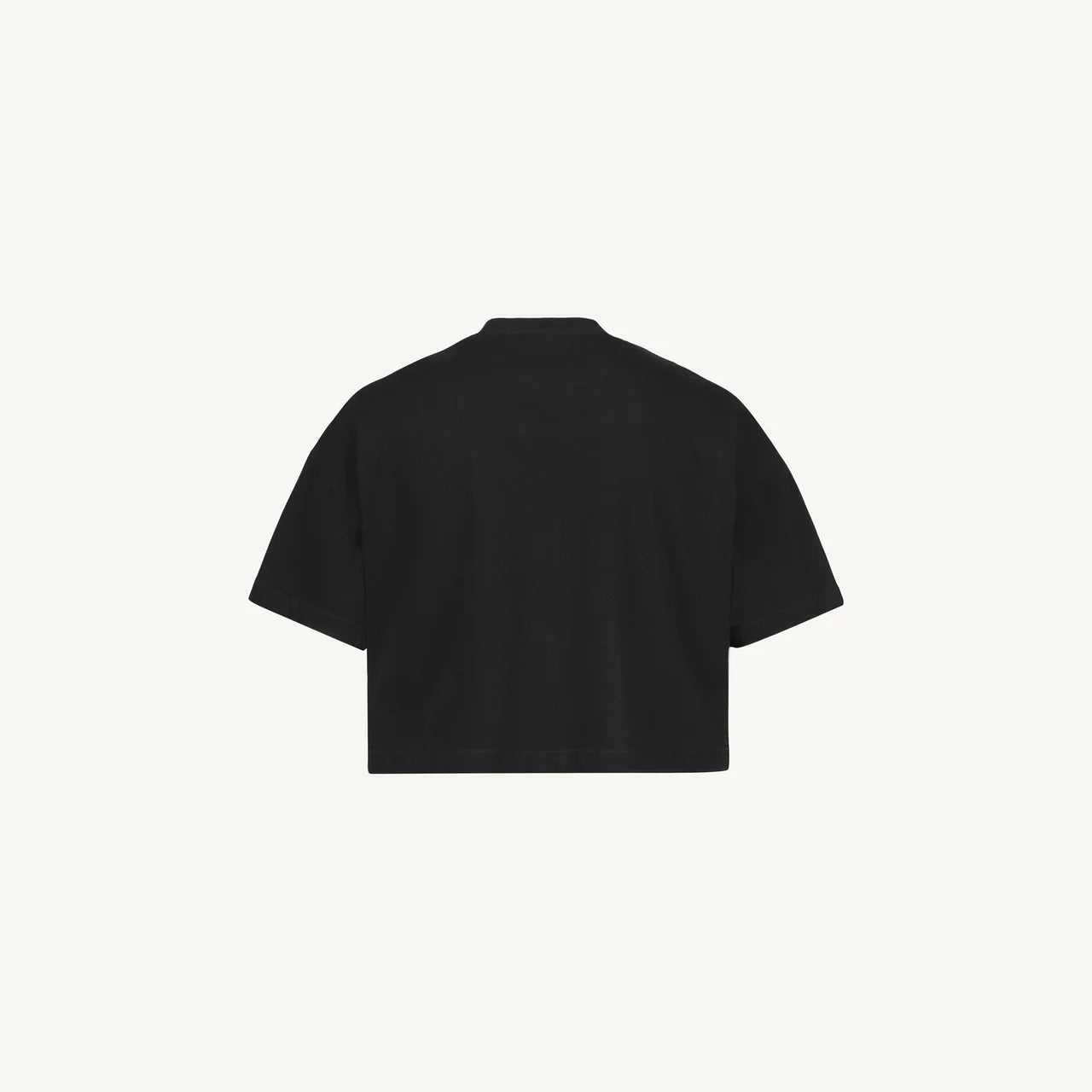 Black Cropped Oversized Tee