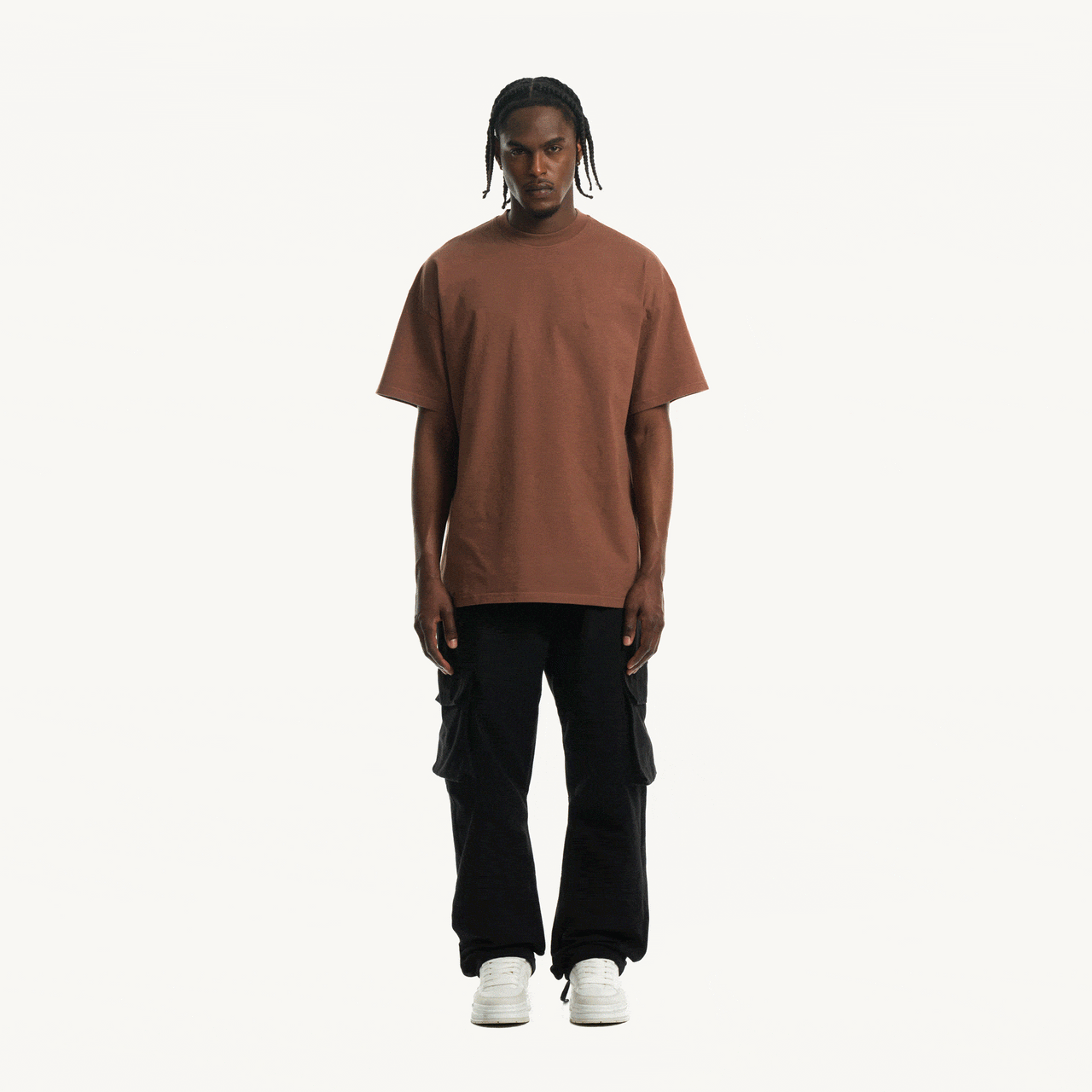 Vintage Brown Oversized Tee