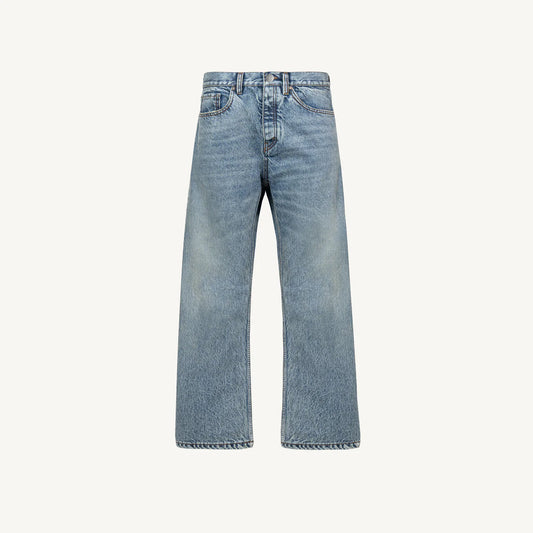 Faded Mid Blue Loose Fit Jeans