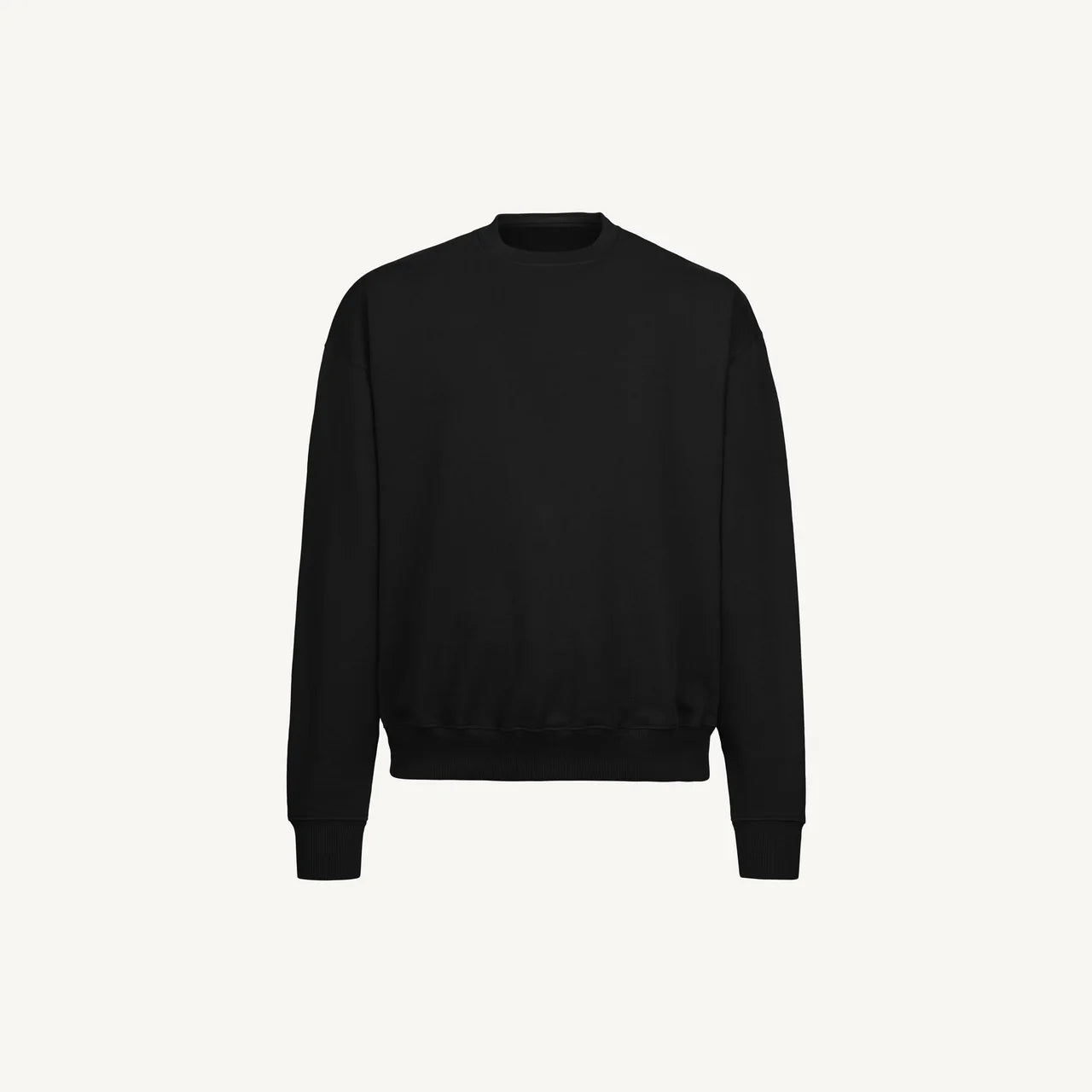 Black Oversized Crewneck