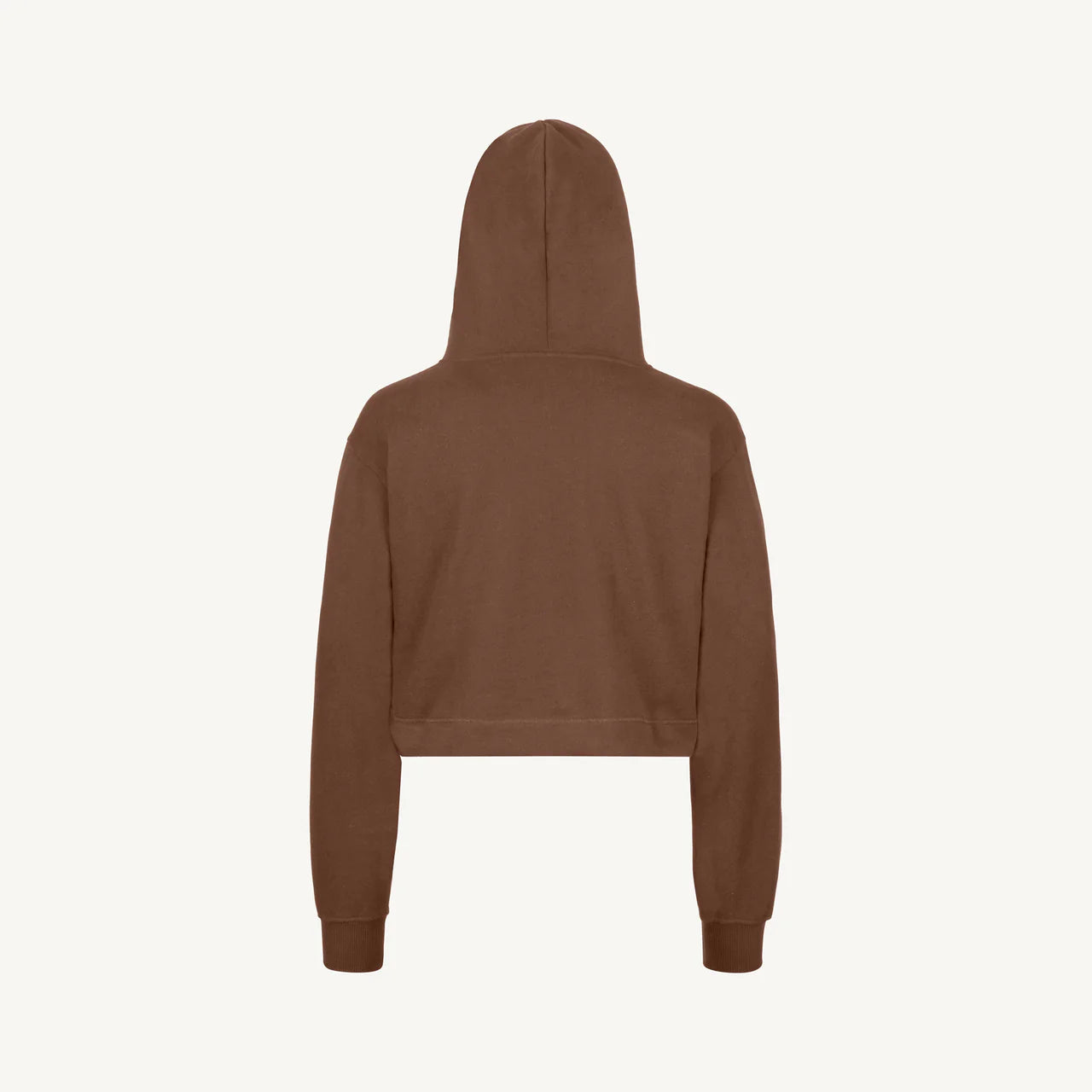 Vintage Brown Cropped Hoodie