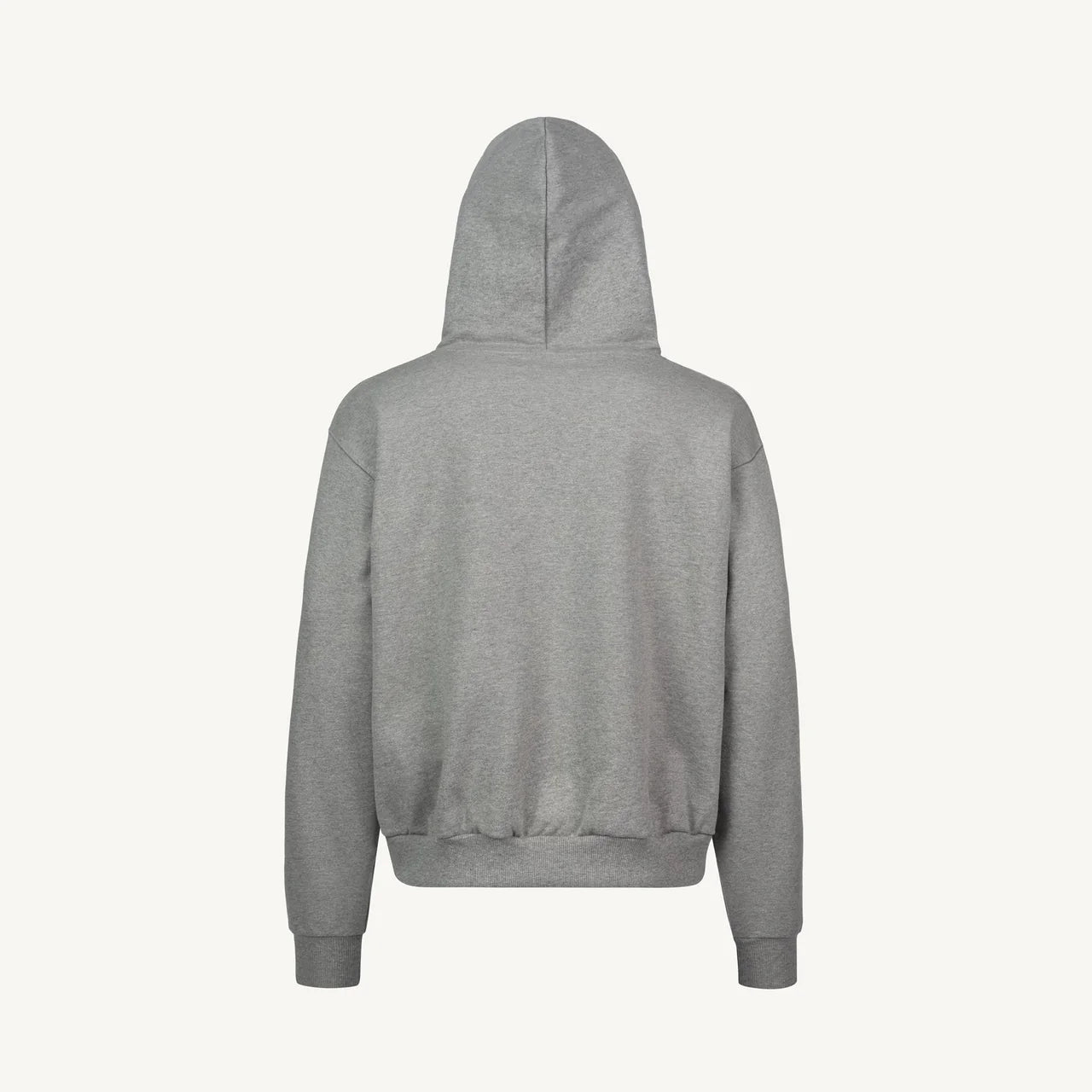 Grey Marl Oversized Zipped Hoodie