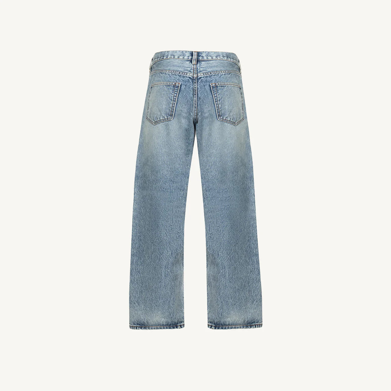 Faded Mid Blue Loose Fit Jeans