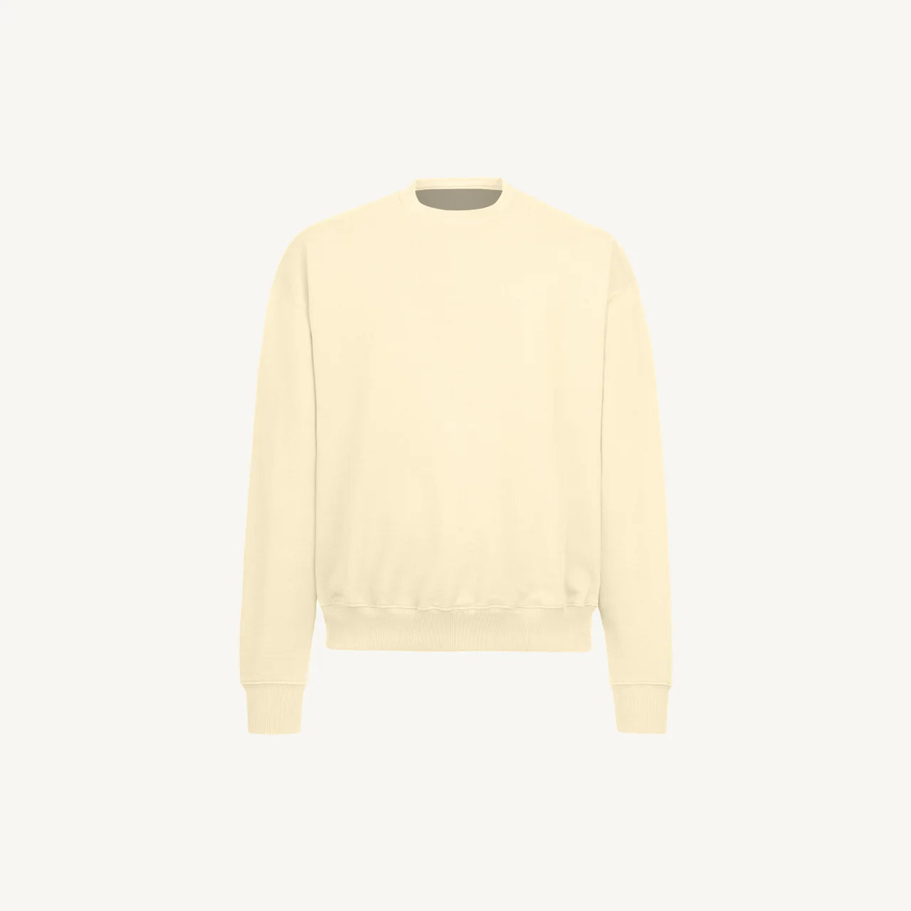 Cream Oversized Crewneck