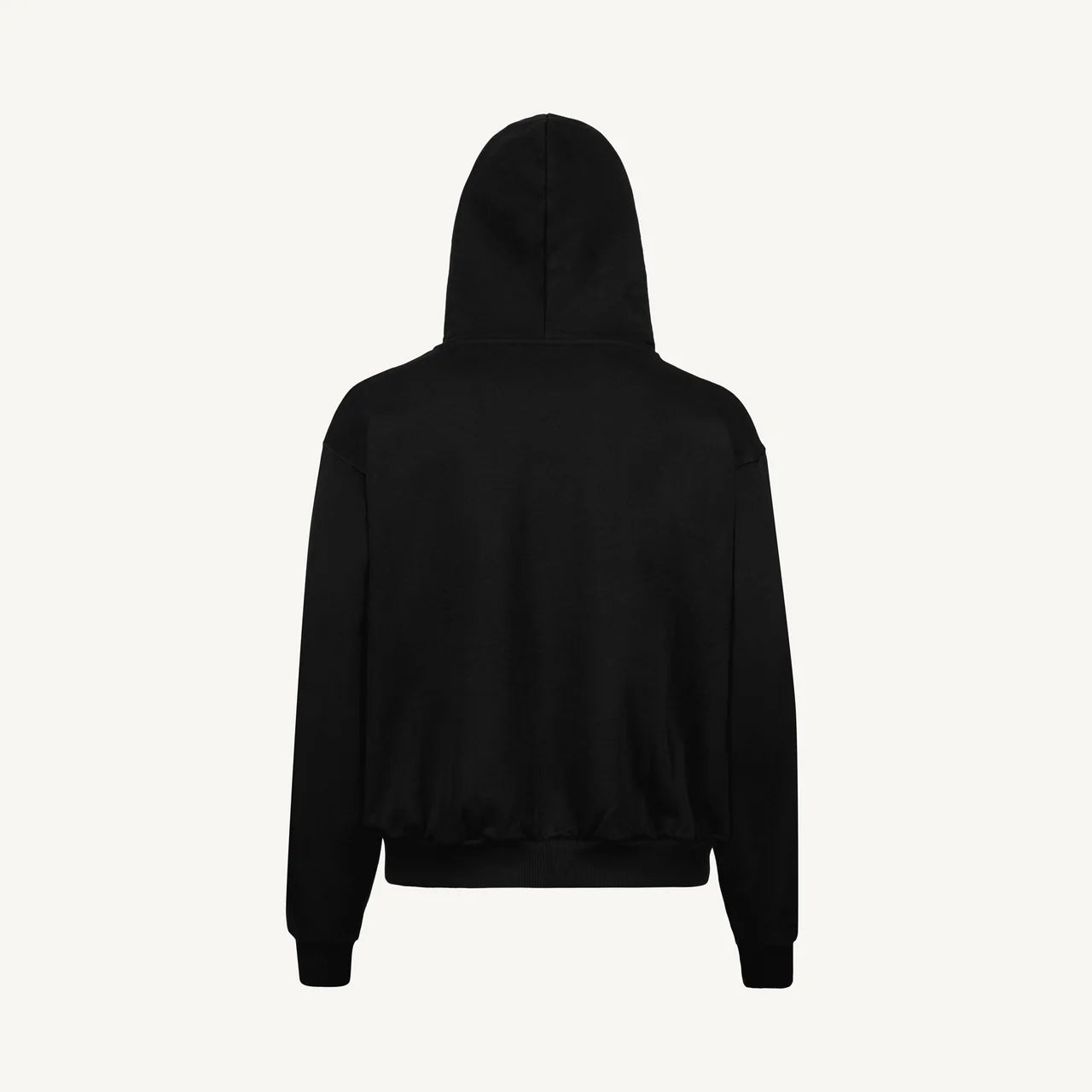 Black Oversized Zipped Hoodie